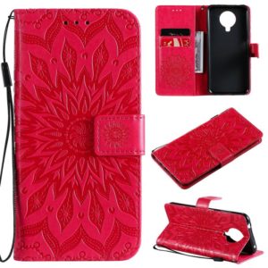 For Nokia 6.3 / G20 / G10 Sun Embossing Pattern Horizontal Flip Leather Case with Card Slot & Holder & Wallet & Lanyard(Red) (OEM)
