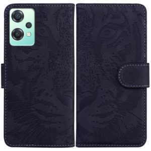 For OnePlus Nord CE 2 Lite 5G Tiger Embossing Pattern Horizontal Flip Leather Phone Case(Black) (OEM)