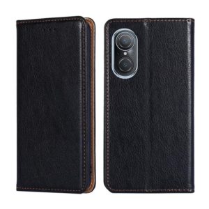 For Huawei nova 9 SE 4G Gloss Oil Solid Color Magnetic Flip Leather Phone Case(Black) (OEM)