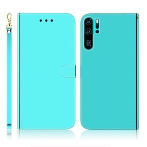 For Huawei P30 Pro Imitated Mirror Surface Horizontal Flip Leather Case with Holder & Card Slots & Wallet & Lanyard(Mint Green) (OEM)