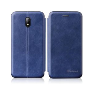 For Xiaomi Redmi 8A Integrated Electricity Pressing Retro Texture Magnetic TPU+PU Leather Case with Card Slot & Holder(Blue) (OEM)