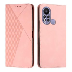 For Infinix Hot 11S Diamond Splicing Skin Feel Magnetic Leather Phone Case(Rose Gold) (OEM)