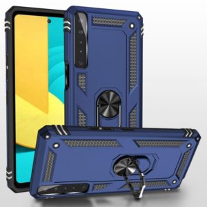 For LG Stylo 7 4G Shockproof TPU + PC Protective Case with 360 Degree Rotating Holder(Blue) (OEM)