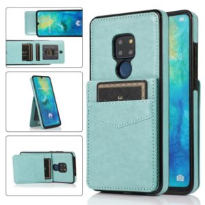 For Huawei Mate 20 Solid Color PC + TPU Protective Case with Holder & Card Slots(Green) (OEM)