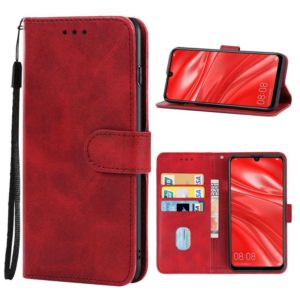 For Huawei Enjoy 9s Leather Phone Case(Red) (OEM)