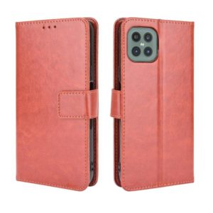 For Cubot C30 Retro Crazy Horse Texture Horizontal Flip Leather Case with Holder & Card Slots & Lanyard(Brown) (OEM)