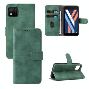 For Wiko Y52 Skin Feel Magnetic Flip Leather Phone Case(Green) (OEM)