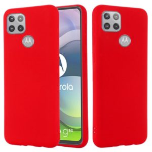For Motorola Moto G 5G Solid Color Liquid Silicone Dropproof Full Coverage Protective Case(Red) (OEM)