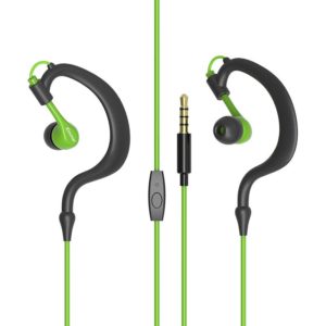 Kimmar R02 Sports Sweat Resistant Wired Earphone(Green) (OEM)