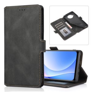 For Xiaomi Mi 10T Lite 5G Retro Magnetic Closing Clasp Horizontal Flip Leather Case with Holder & Card Slots & Photo Frame & Wallet(Black) (OEM)