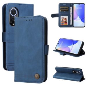 For Huawei Nova 9 / Honor 50 5G Skin Feel Life Tree Metal Button Horizontal Flip Leather Phone Case(Blue) (OEM)