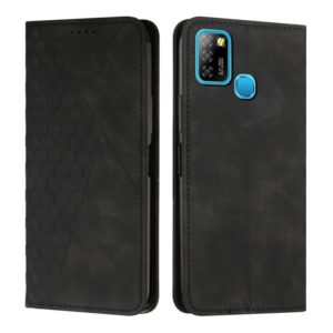 For Infinix Hot 10 Lite / Smart 5 2020 Diamond Splicing Skin Feel Magnetic Leather Phone Case(Black) (OEM)