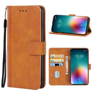 Leather Phone Case For Meizu 16T(Brown) (OEM)