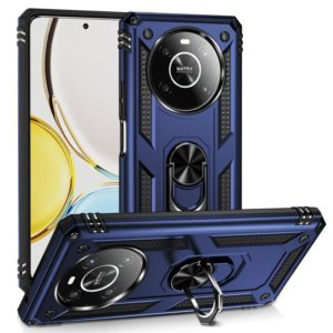 For Honor X9 Shockproof TPU + PC Phone Case with 360 Degree Rotating Holder(Blue) (OEM)
