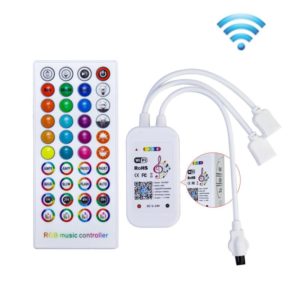 SKS-WF-04 1 to 2 WiFi Smart Voice Light Strip Controller(40 Keys) (OEM)
