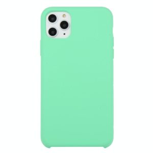For iPhone 11 Pro Solid Color Solid Silicone Shockproof Case (Stay Green) (OEM)