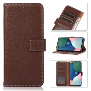 For Nokia C21 Litchi Texture PU + TPU Horizontal Flip Leather Case(Brown) (OEM)
