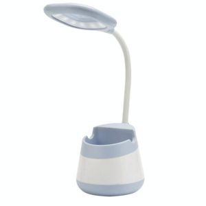 USB Charging LED Desk Light Eye Protection Lamp with Pen Holder and Phone Holder(CS276-3 Blue) (OEM)