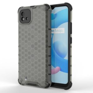 For OPPO Realme C20 Shockproof Honeycomb PC + TPU Case(Black) (OEM)