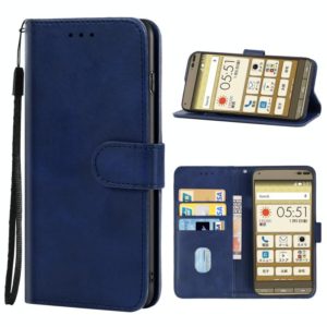 Leather Phone Case For Kyocera Basio 3(Blue) (OEM)