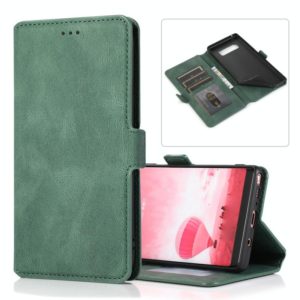 For Samsung Galaxy Note 8 Retro Magnetic Closing Clasp Horizontal Flip Leather Case with Holder & Card Slots & Photo Frame & Wallet(Green) (OEM)