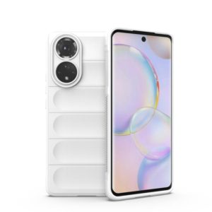 For Huawei Nova 9/Honor 50 Magic Shield TPU + Flannel Phone Case(White) (OEM)