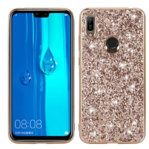 For Huawei Y6 Prime Glittery Powder Shockproof TPU Case(Gold) (OEM)
