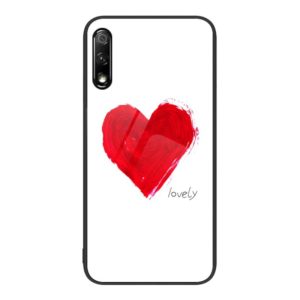 For Honor 9X Colorful Painted Glass Phone Case(Love) (OEM)