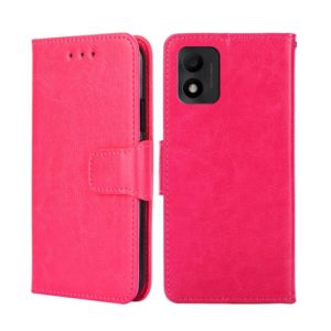 For TCL 303 Crystal Texture Leather Phone Case(Rose Red) (OEM)