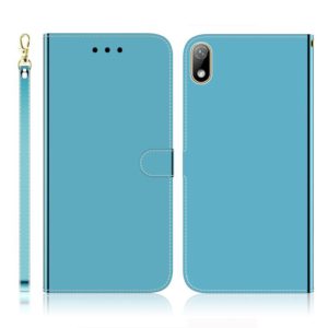 For Huawei Y5 (2019) / Honor 8s Imitated Mirror Surface Horizontal Flip Leather Case with Holder & Card Slots & Wallet & Lanyard(Blue) (OEM)