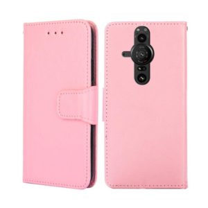 For Sony Xperia Pro-I Crystal Texture Leather Phone Case(Pink) (OEM)