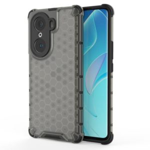 For Honor 60 Pro Honeycomb PC + TPU Phone Case(Black) (OEM)