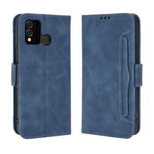For BLU J9L Skin Feel Calf Pattern Leather Phone Case(Blue) (OEM)