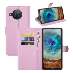 For Nokia X10/X20 Litchi Texture Horizontal Flip Protective Case with Holder & Card Slots & Wallet(Pink) (OEM)