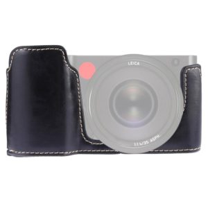 1/4 inch Thread PU Leather Camera Half Case Base for Leica TL (Typ 701) (Black) (OEM)