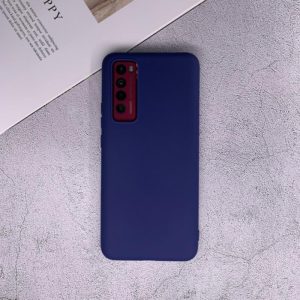 For Huawei Nova 7 Shockproof Frosted TPU Protective Case(Dark Blue) (OEM)