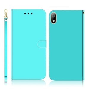 For Huawei Y5 (2019) / Honor 8s Imitated Mirror Surface Horizontal Flip Leather Case with Holder & Card Slots & Wallet & Lanyard(Mint Green) (OEM)