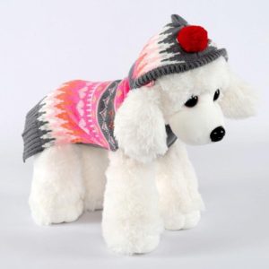 Pet Christmas Costume Sweater Hooded Ball Snowflake Costume, Size: S (OEM)