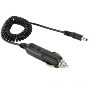 2A 5.5 x 2.1mm DC Power Supply Adapter Plug Coiled Cable Car Charger, Length: 40-140cm (OEM)