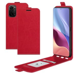 For Xiaomi Redmi K40 / K40 Pro / Poco F3 / Mi 11i R64 Texture Single Vertical Flip Leather Protective Case with Card Slots & Photo Frame(Red) (OEM)