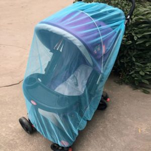 3 PCS 150cm Baby Pushchair Mosquito Insect Shield Net Safe Infants Protection Mesh Stroller Accessories Mosquito Net(Blue) (OEM)