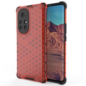 For Huawei nova 8 Pro 5G Shockproof Honeycomb PC + TPU Protective Case(Red) (OEM)