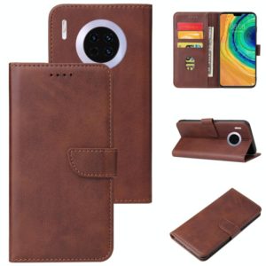 For Huawei Mate 30 Calf Texture Buckle Horizontal Flip Leather Case with Holder & Card Slots & Wallet(Brown) (OEM)