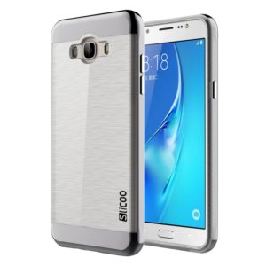 SLiCOO for Galaxy J7 (2016) / J710 Concise Fashion Separable Brushed Texture TPU + Electroplating PC Combination Case(Black) (SLiCOO) (OEM)