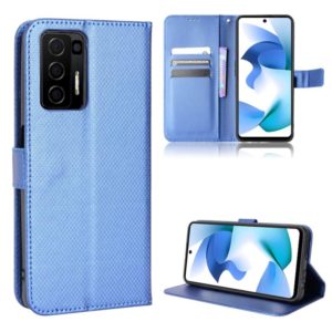 For BLU F91 Diamond Texture Leather Phone Case(Blue) (OEM)