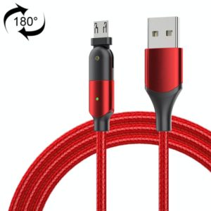 FXCM-WYA09 2.4A USB to Micro USB 180 Degree Rotating Elbow Charging Cable, Length:2m(Red) (OEM)
