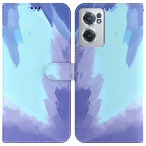 For OnePlus Nord CE 2 5G Watercolor Pattern Horizontal Flip Leather Phone Case(Winter Snow) (OEM)