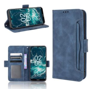 For Nokia C200 Skin Feel Calf Texture Card Slots Leather Phone Case(Blue) (OEM)