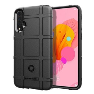 Shockproof Rugged Shield Full Coverage Protective Silicone Case for Huawei Nova 5 (Black) (OEM)