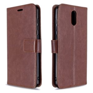 For Nokia 2.3 Crazy Horse Texture Horizontal Flip Leather Case with Holder & Card Slots & Wallet & Photo Frame(Brown) (OEM)